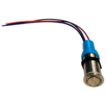 Load image into Gallery viewer, Bluewater 19mm Inrush Push Button Switch - Nav/Anchor Off/On/On - Blue/Green/Red LED - 4' Lead [9057-3114-4]
