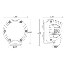 Load image into Gallery viewer, RIGID Industries 360-Series 4" LED SAE Fog Beam - White - Set of 2 [36120]
