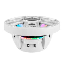Load image into Gallery viewer, DS18 8" 2-Way Coaxial Marine Speakers w/Digital LED Lights  Bullet Tweeter - White - 175W, 4-Ohm [NXL-IQ8/WH]
