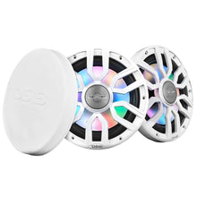 Load image into Gallery viewer, DS18 8" 2-Way Coaxial Marine Speakers w/Digital LED Lights  Bullet Tweeter - White - 175W, 4-Ohm [NXL-IQ8/WH]
