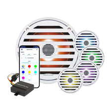Load image into Gallery viewer, Aquatic AV ELITE 6.5" RGB Speakers - White - Pair [EL423]
