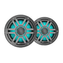 Load image into Gallery viewer, JL Audio M200 Marine Speakers 7.7" w/LED  Grey Sport Grille [010-04757-01]
