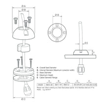 Load image into Gallery viewer, Scanstrut DS30-S Vertical Cable Seal - Stainless Steel [DS30-S]
