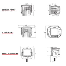 Load image into Gallery viewer, RIGID Industries D-Series PRO - Flush Mount - Diffused - Pair - Black [212513]
