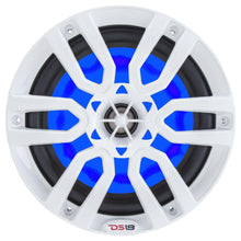 Load image into Gallery viewer, DS18 HYDRO 6.5" 2-Way Marine Speakers w/RGB LED Lights 300W - White [NXL-6]
