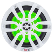 Load image into Gallery viewer, DS18 HYDRO 6.5" 2-Way Marine Speakers w/RGB LED Lights 300W - White [NXL-6]
