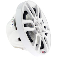 Load image into Gallery viewer, DS18 HYDRO 6.5" 2-Way Marine Speakers w/RGB LED Lights 300W - White [NXL-6]
