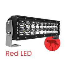 Load image into Gallery viewer, Black Oak 10" Red LED Predator Hunting Light Bar - Combo Optics - Black Housing - Pro Series 3.0 [10R-D3OS]
