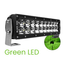 Load image into Gallery viewer, Black Oak 10" Green LED Hog Hunting Light Bar - Combo Optics - Black Housing - Pro Series 3.0 [10G-D3OS]
