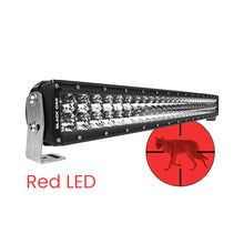 Load image into Gallery viewer, Black Oak 30" Curved Double Row Red LED Predator Hunting Light Bar - Combo Optics - Black Housing - Pro Series 3.0 [30CR-D3OS]
