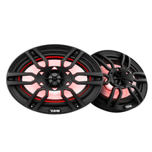 Load image into Gallery viewer, DS18 HYDRO 6 x 9" 2-Way Marine Speakers w/Integrated RGB LED Lights - 375W - Black [NXL-69/BK]

