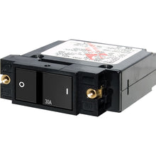 Load image into Gallery viewer, Blue Sea 7406 Single Pole Small Case 2" Flat Rocker Circuit Breaker  -  30 Amp [7406]
