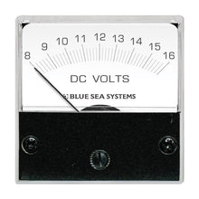 Load image into Gallery viewer, Blue Sea 8028 DC Analog Micro Voltmeter - 2" Face, 8-16 Volts DC [8028]
