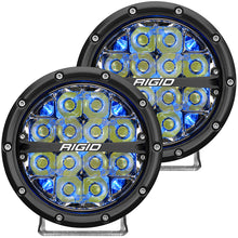 Load image into Gallery viewer, RIGID Industries 360-Series 6" LED Off-Road Fog Light Drive Beam w/Blue Backlight - Black Housing [36207]
